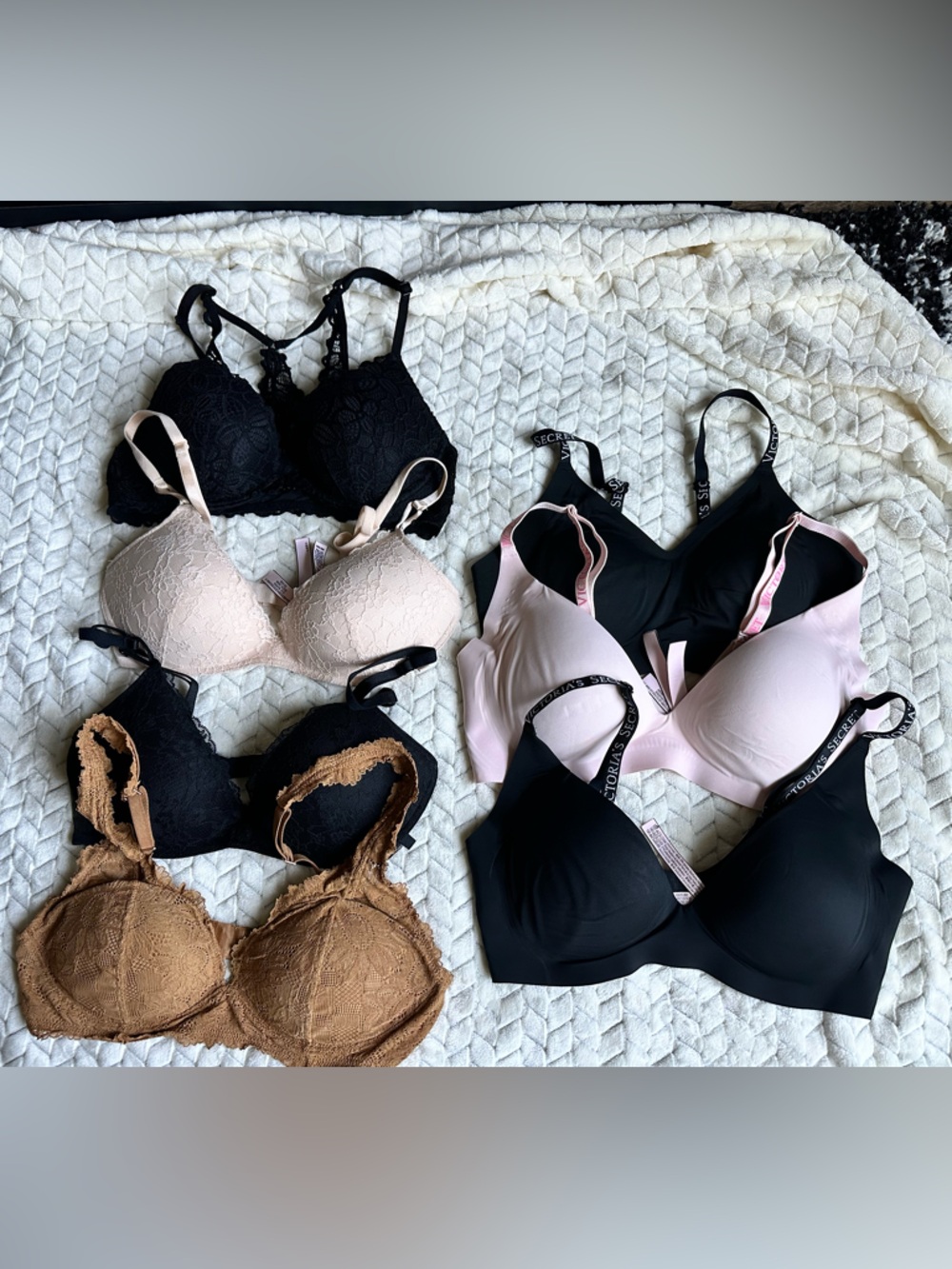 Bundle of Victoria Secret/Pink/Aerie Bras 36B & Medium